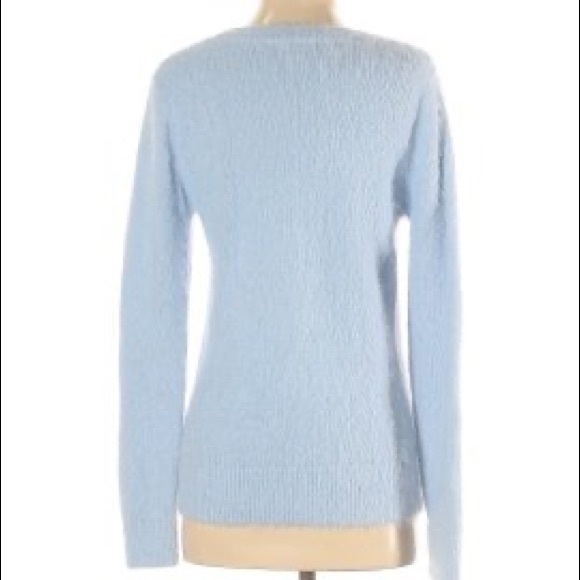 A New Day Fluffy Blue Sweater - Picture 2 of 3